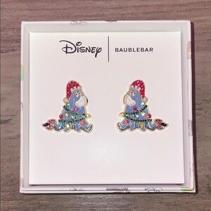 BaubleBar x Disney Eeyore Festive Earrings – Sparkling Holiday Studs NWT